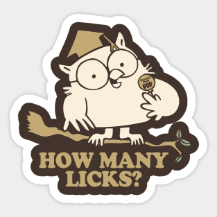 HOW MANY LICKS? - 2.0 Sticker